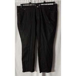 NWT LOFT made and loved Womens Black Stretch Slim Pockets Skinny Jeans Plus 26